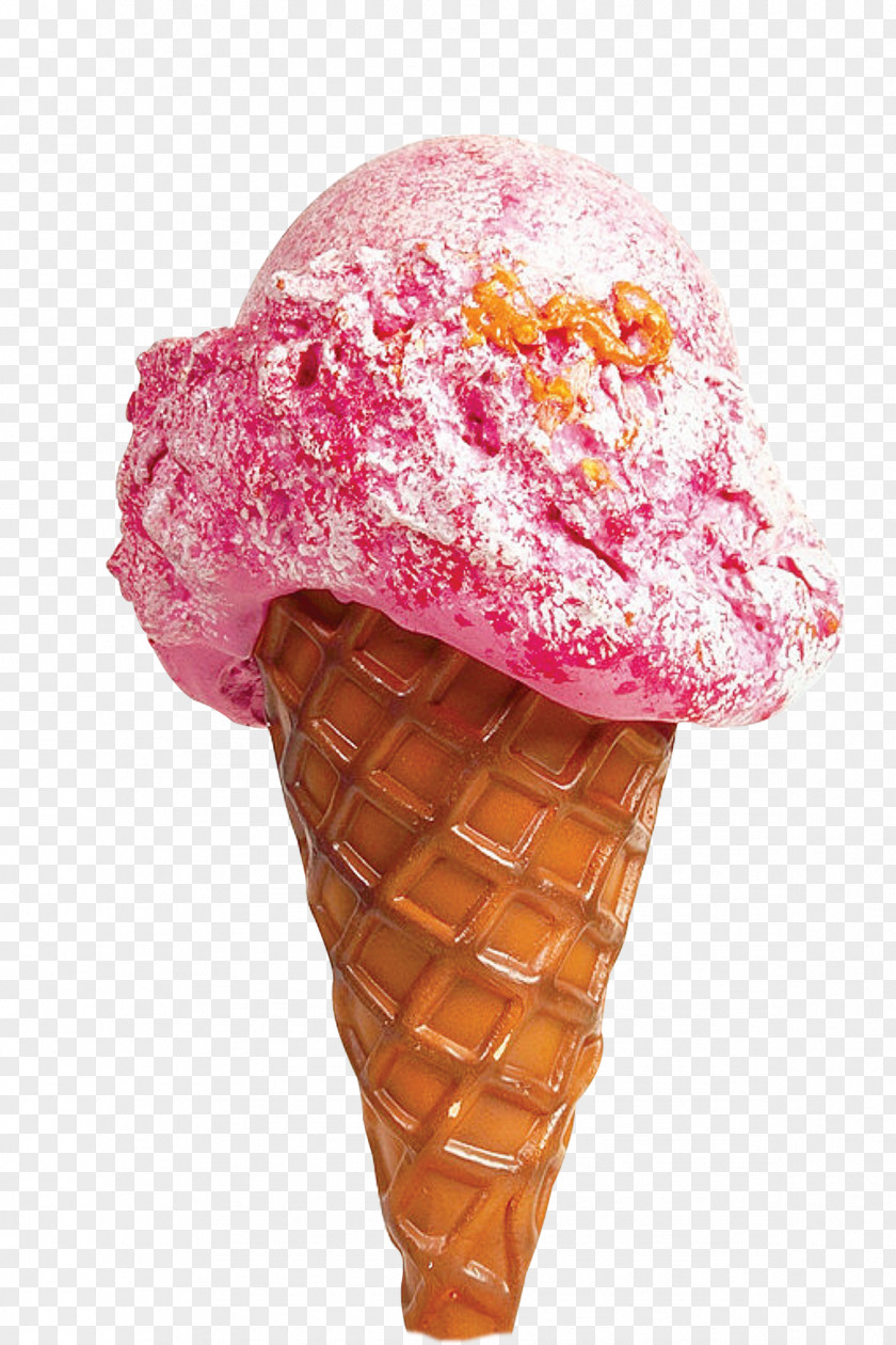Strawberry Ice Cream Cones Cone Chocolate PNG