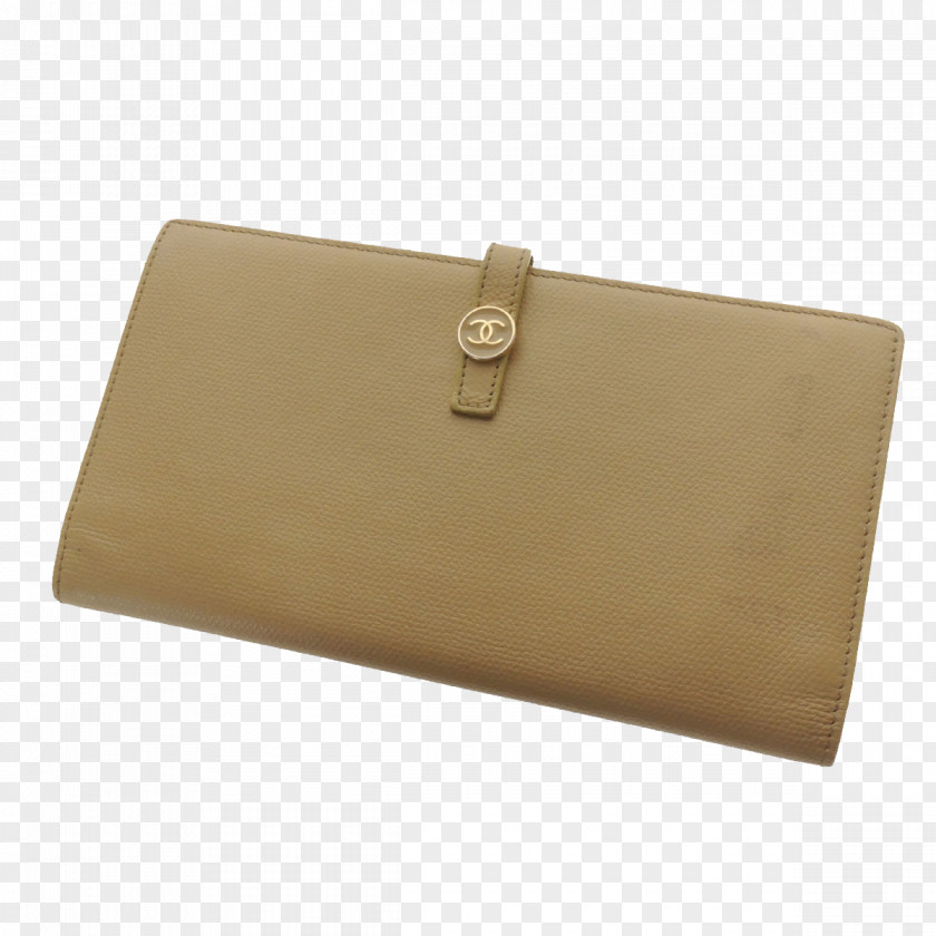 CHANEL Chanel Purse Beige Wallet Handbag PNG
