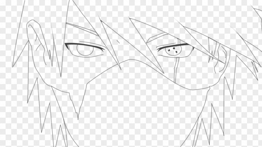 Eye Line Art White Forehead Color PNG