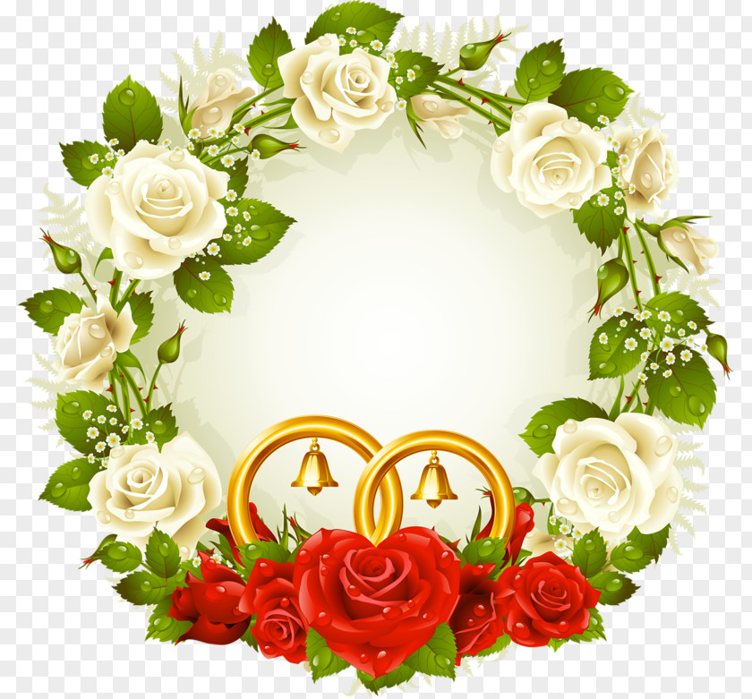 Flower Picture Frames White PNG