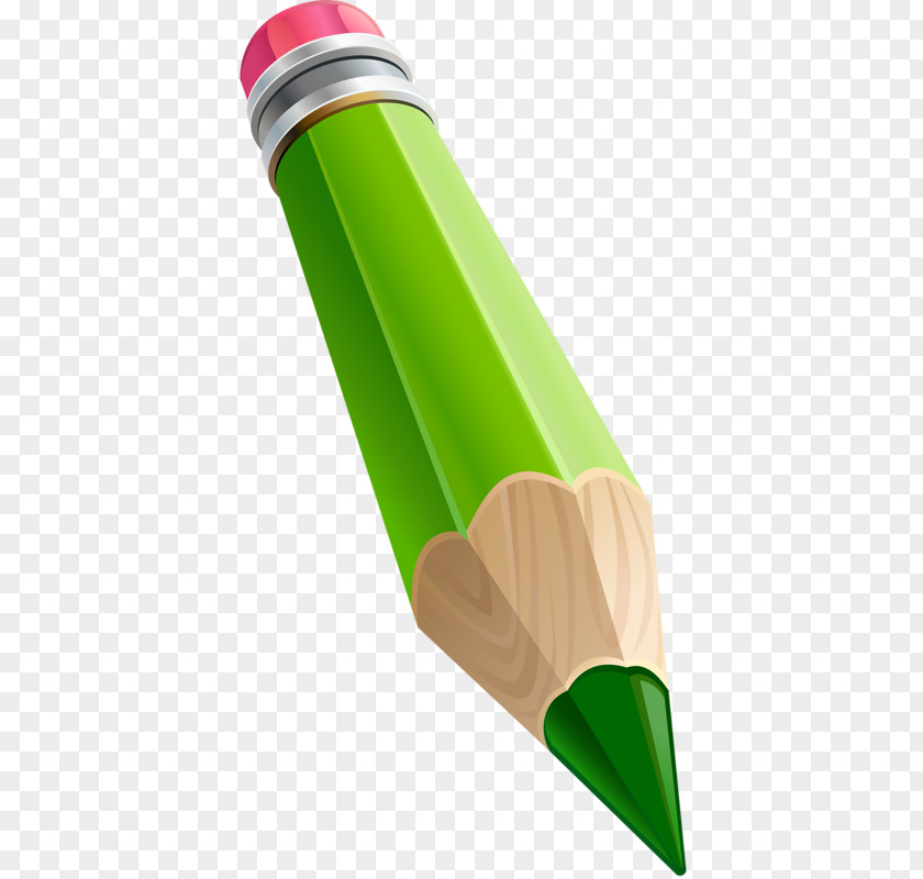 Green Pencil Paintbrush PNG