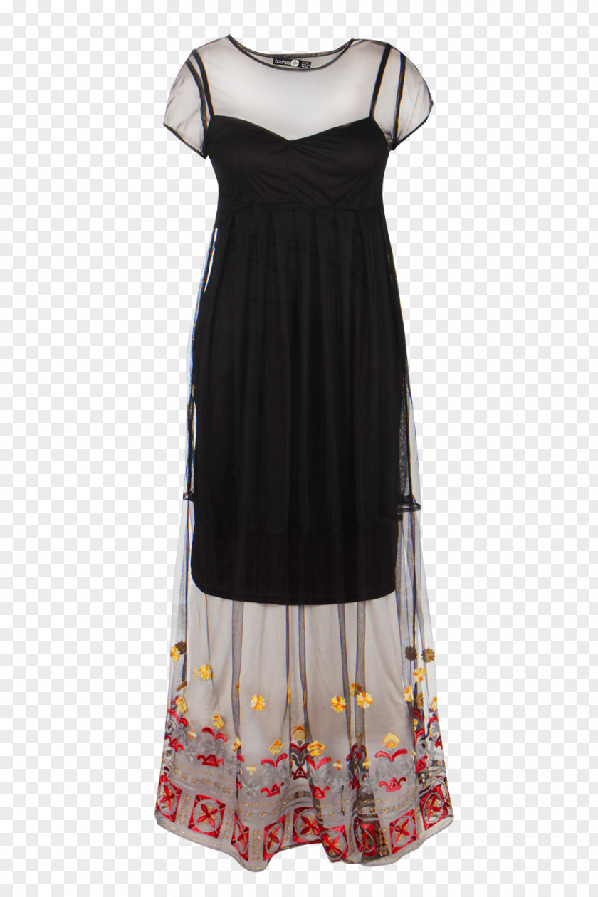 Maxi Dress Cocktail Sleeve Neck PNG