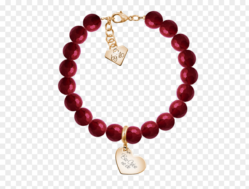 Ruby Charm Bracelet Bead Jewellery PNG