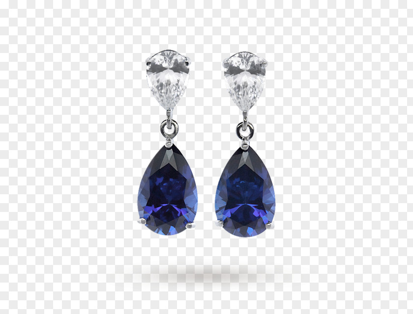 Silver Blue Sapphire Earrings Earring Brilliant Gold Jewellery PNG