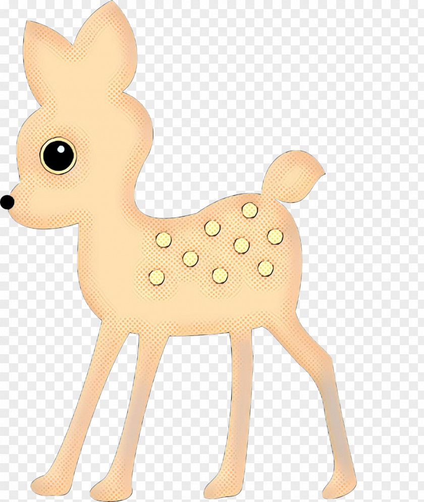 Tail Fawn Retro Background PNG