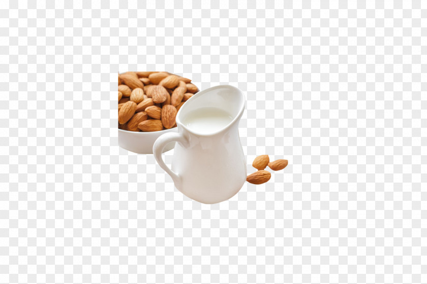 Creative Milk Coffee Almond Marzipan PNG