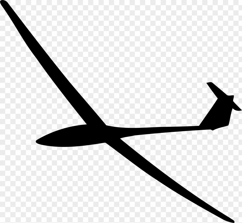 Plane Airplane Glider Silhouette Gliding Clip Art PNG