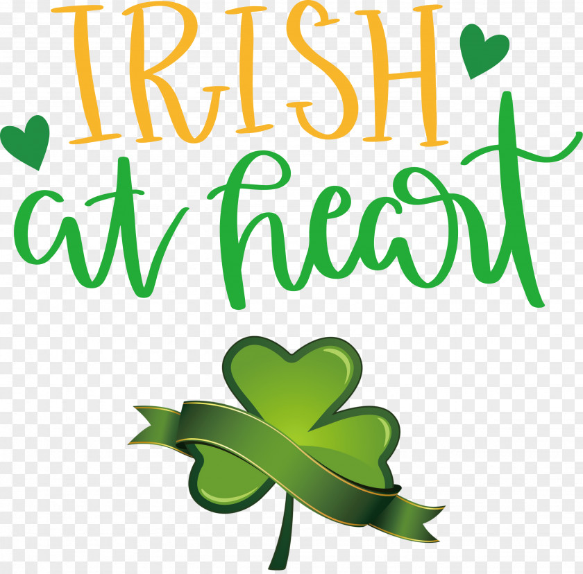 Saint Patrick Patricks Day Irish At Heart PNG