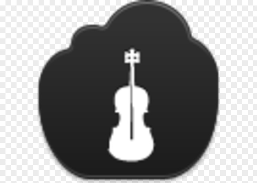 Silhouette Black White String Instruments PNG
