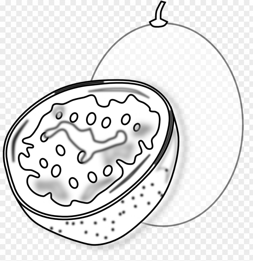 Passion Fruit Coloring Book Clip Art PNG