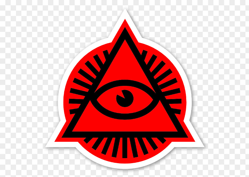 Red Shopping Malls Promotional Stickers Eye Of Providence Third Symbol Thought PNG