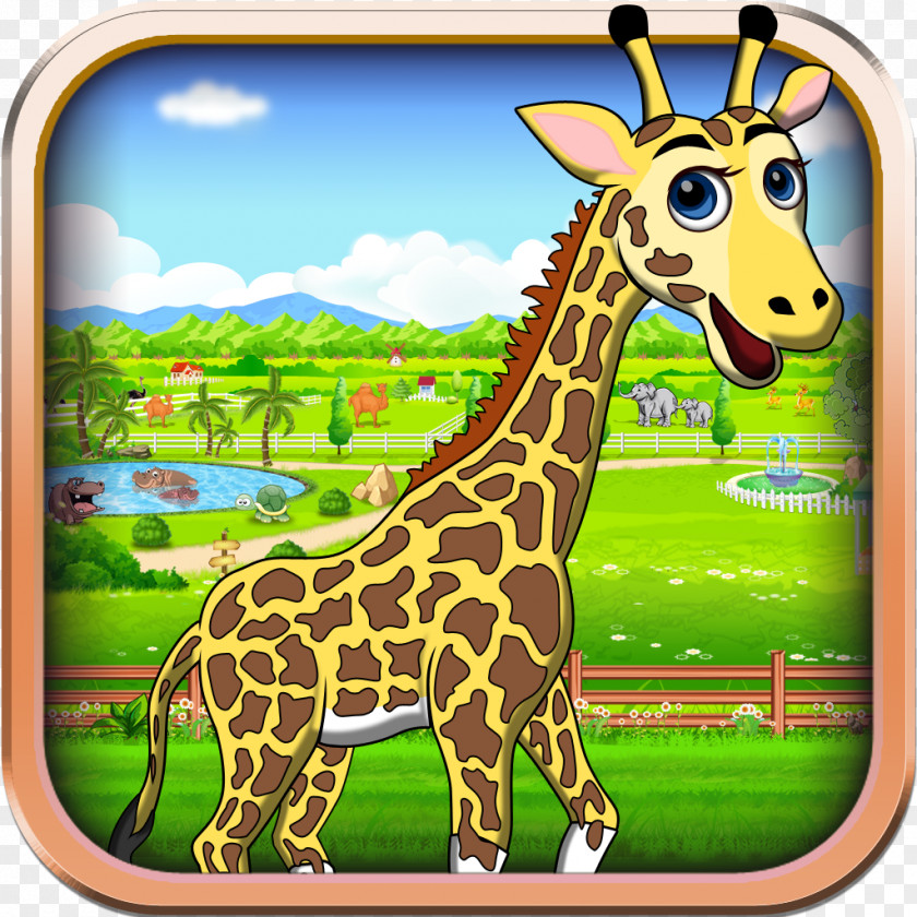 3d Giraffe Template Download Game Horse Animal Child PNG