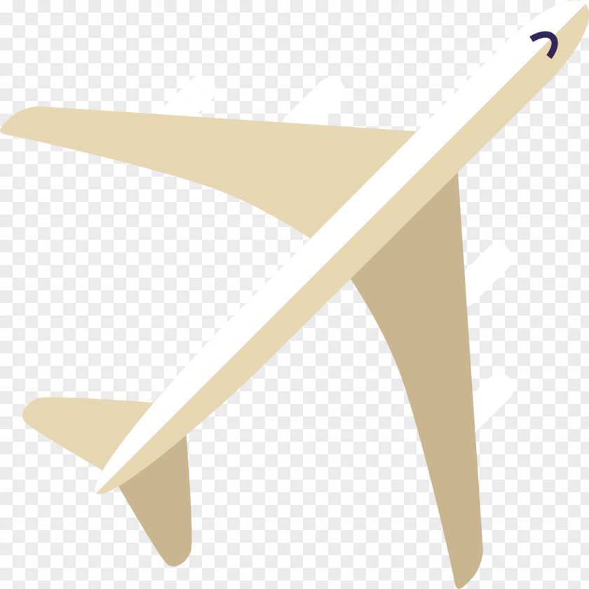 Cartoon Airplane Wood Triangle Material PNG