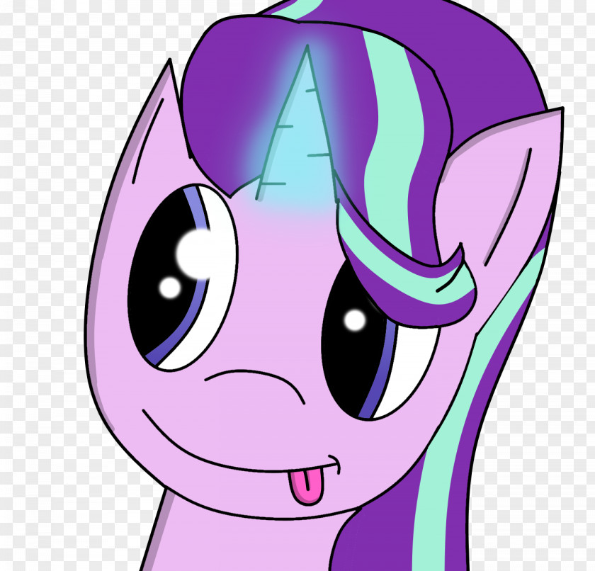 Star Light Face Horse Violet Lilac PNG