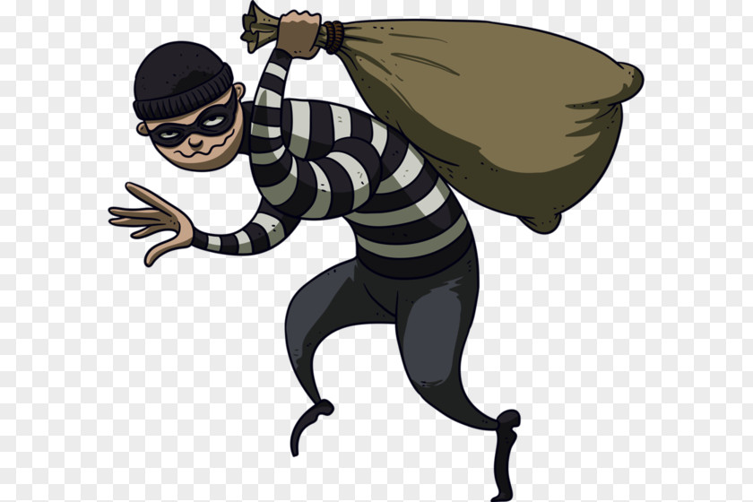 Thief Robbery Theft Cartoon Drawing PNG