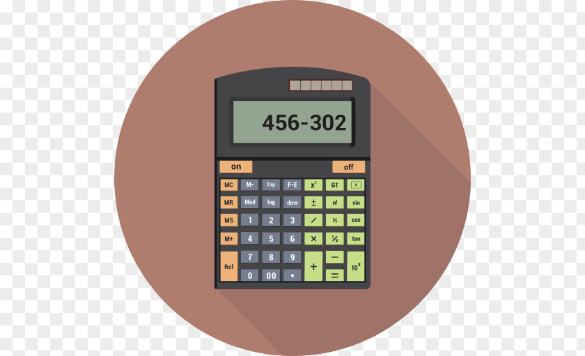 Calculator Font PNG