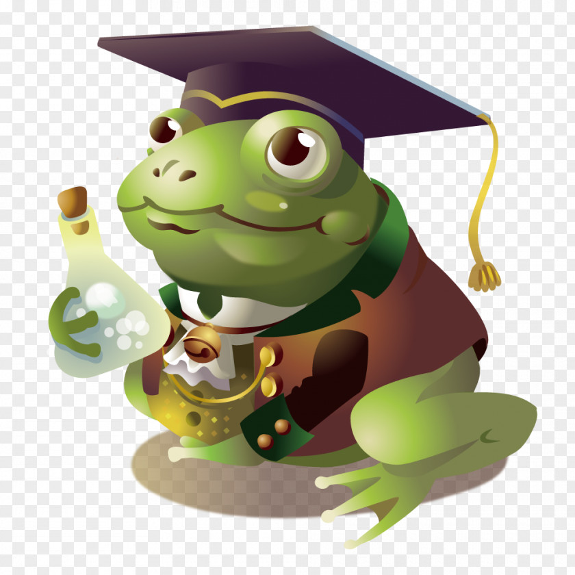 Dr. Cap Frog Frog, Illustration PNG