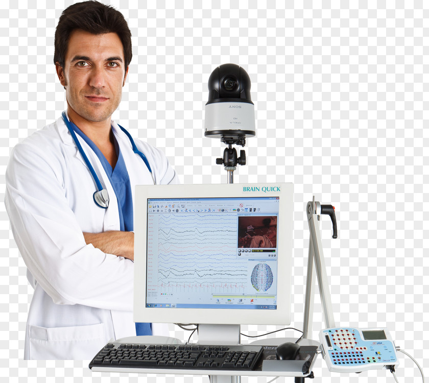 Eeg Portrait Of The Doctor Medical Equipment System Turkey PNG