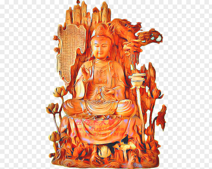 Guru Stone Carving Buddha Cartoon PNG