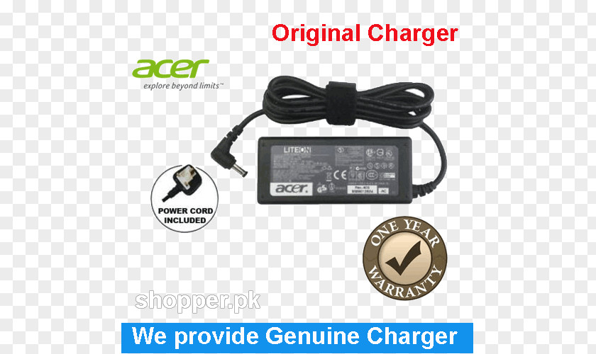 Laptop Battery Charger Dell Acer Aspire PNG
