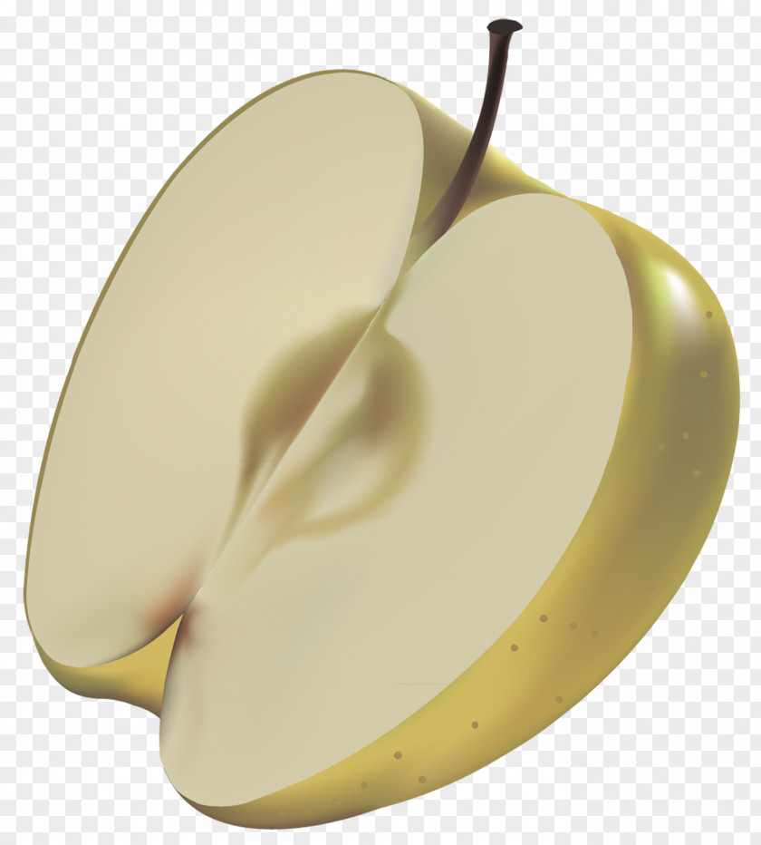 Large Painted Yellow Apple Clipart Clip Art PNG