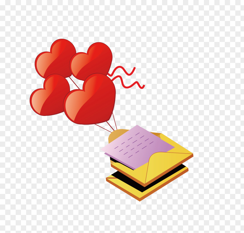 Red Balloon With Letter Cartoon Clip Art PNG