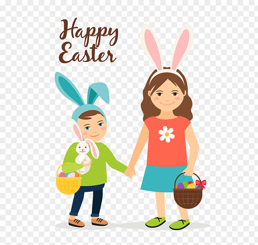 Art Rabbits And Hares Happy Easter Background PNG