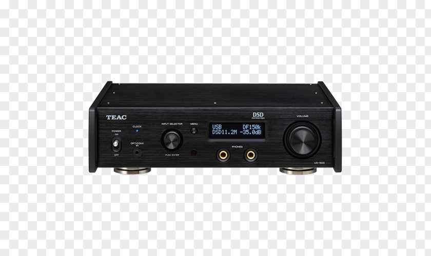 Headphones Digital Audio Headphone Amplifier Digital-to-analog Converter TEAC NT-503 PNG