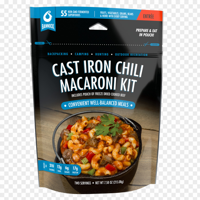 Pouch Design Camping Food Chili Mac Dish Con Carne Vegetarian Cuisine PNG