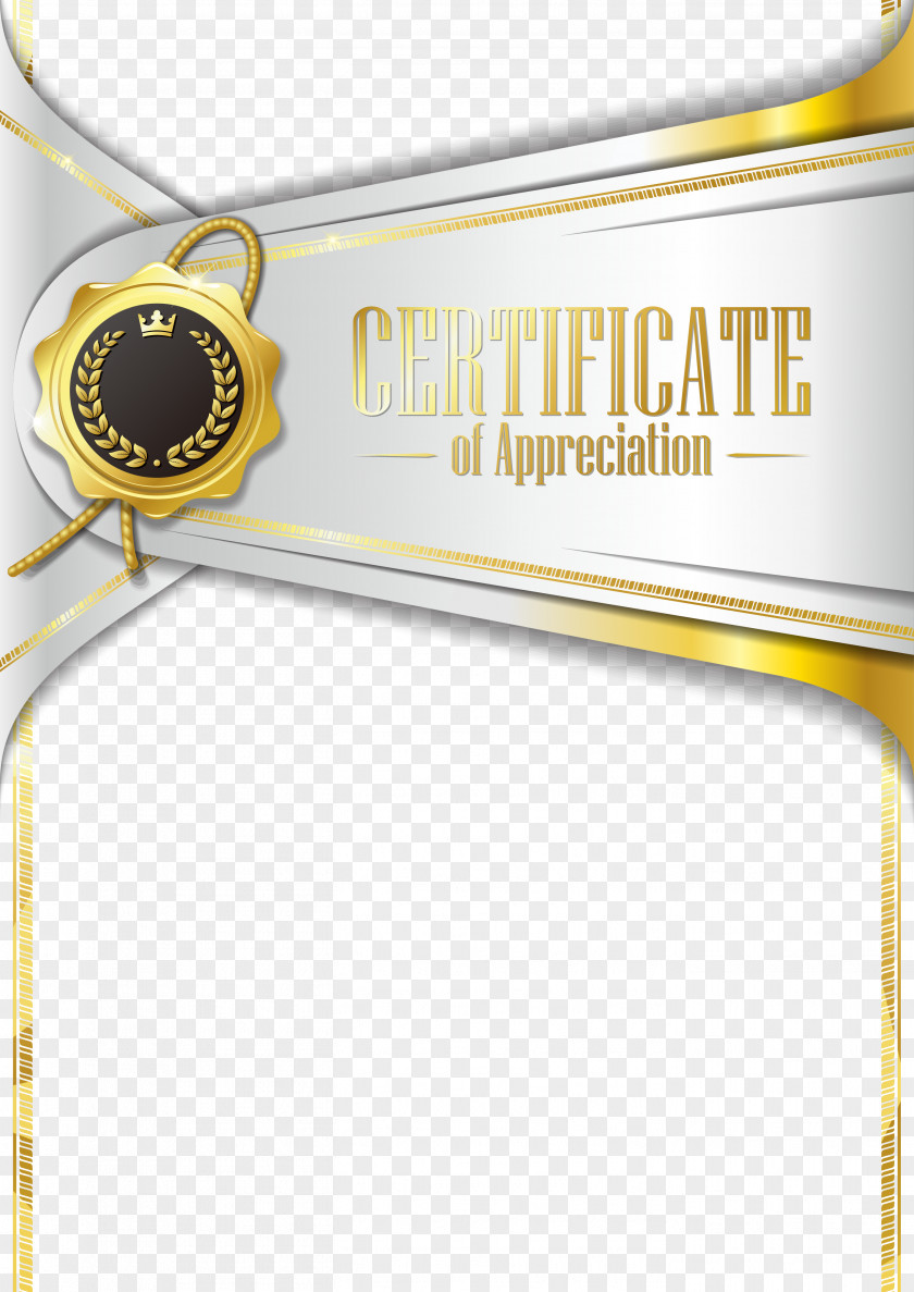 Silver Certificate Template PNG certificate template clipart PNG