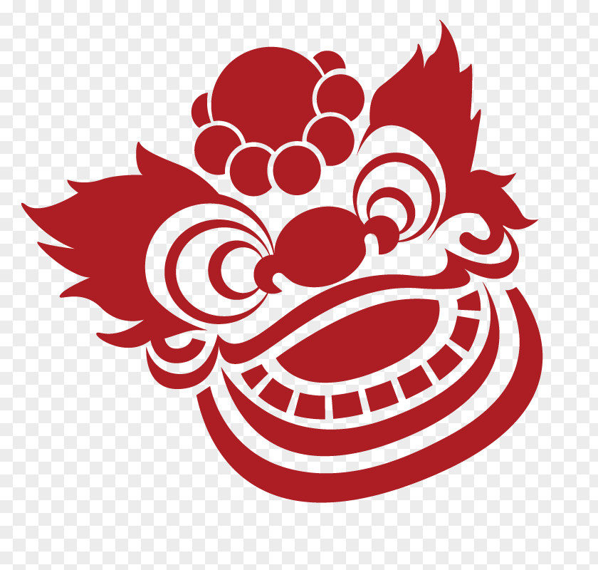 Traditional Paper-cut Lion China Chinese New Year Dance PNG