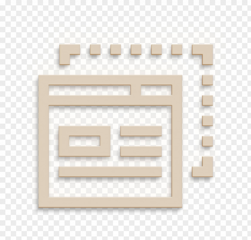 Art And Design Icon Responsive Wireframe PNG