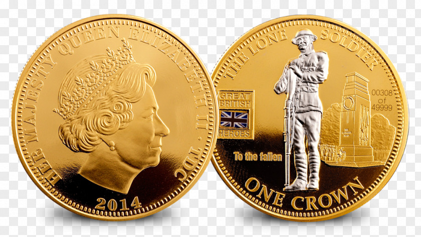 Coin Gold Crown Commemorative PNG