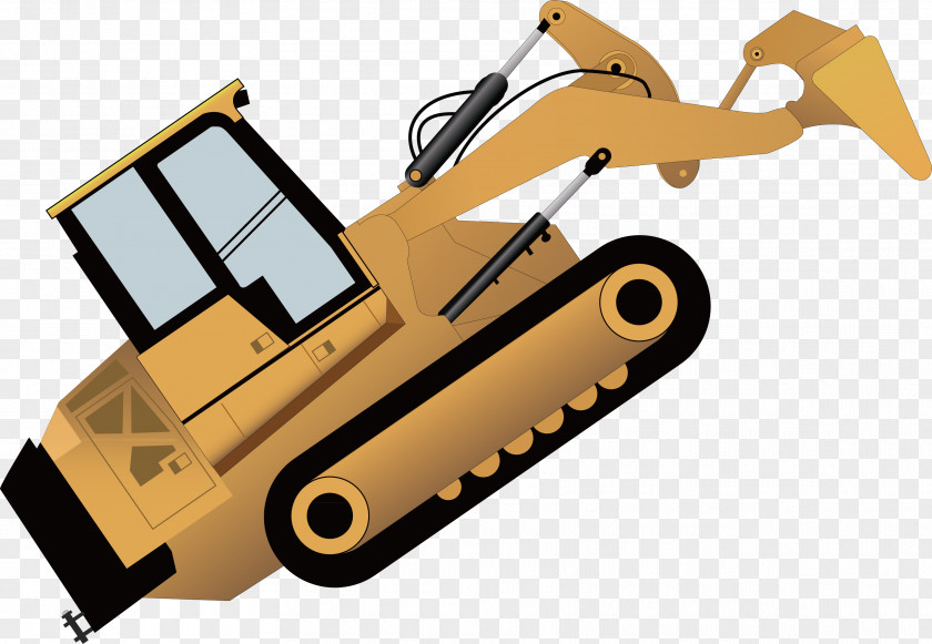 Design Of Decorator Vector For Excavator Decorative Arts Euclidean PNG