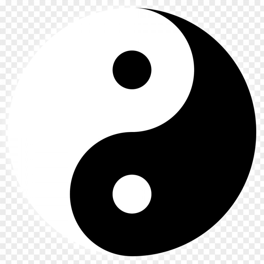 Yin And Yang Good Evil Symbol PNG