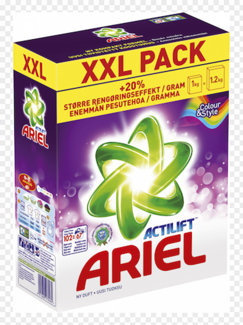 2,34kg36 WaschladungenAriel Shell Laundry Detergent Ariel 67 Prań Proszek Kolor 2,814kg Actilift Waschmittel PNG