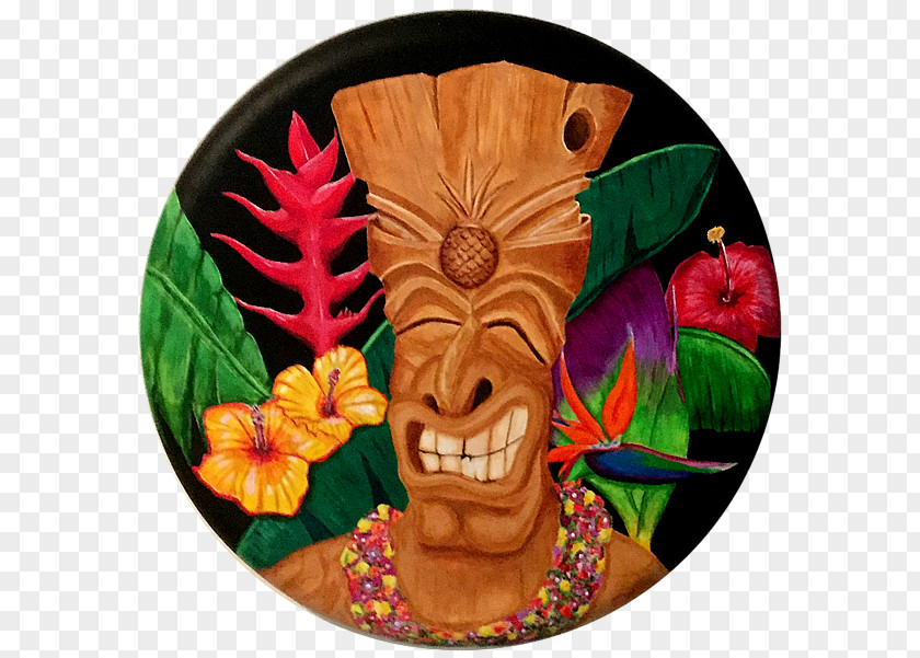 Flower Tiki Masque PNG