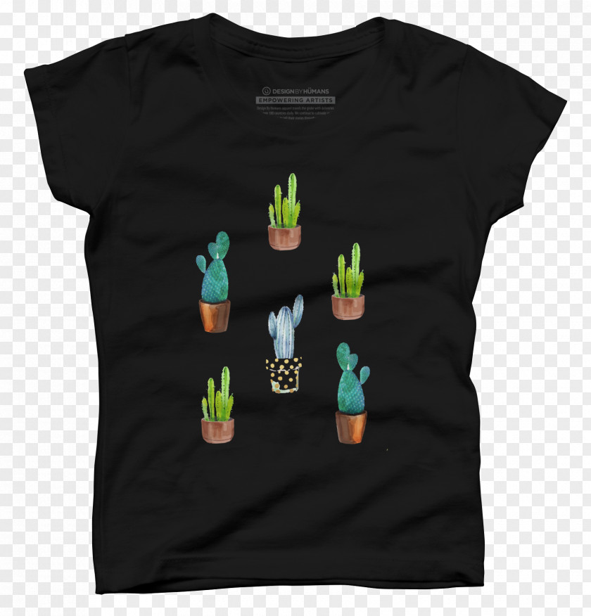 Cactus Creative T-shirt Sleeve Green Outerwear Brand PNG