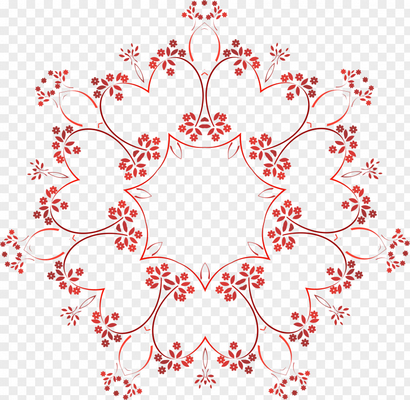 Floral Number Design Clip Art PNG