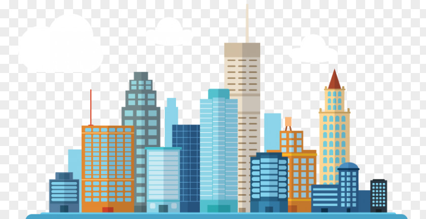 World Urban Design City Skyline Silhouette PNG