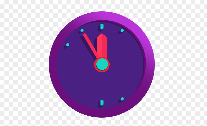 Cartoon Watches Purple Circle Font PNG