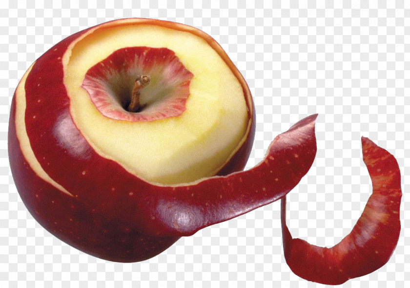 Cut Apple Picture Peel Icon PNG