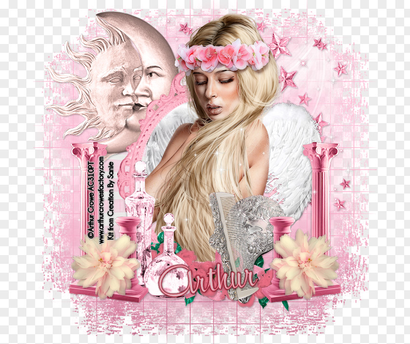 Goddess Beauty Human Hair Color Poster Pink M PNG