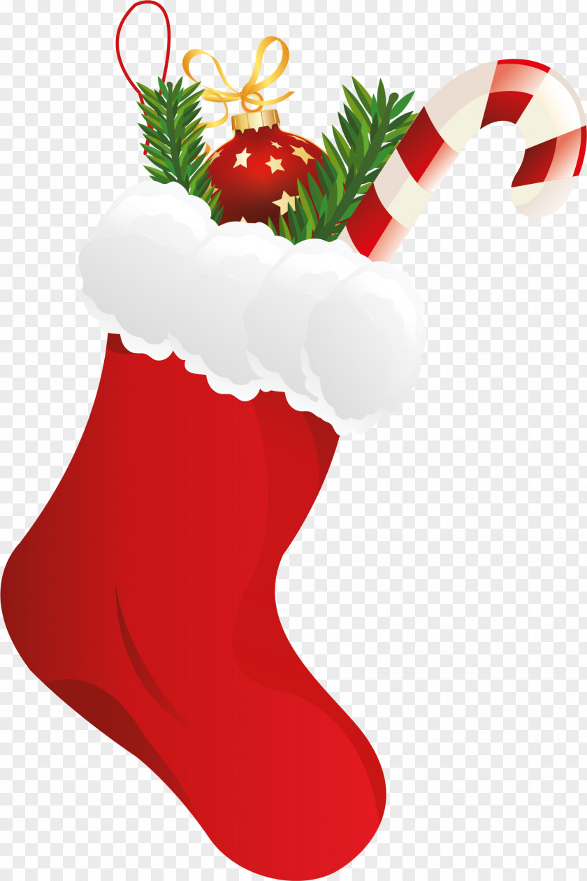 Happy New Year Christmas Stockings Sock Clip Art PNG