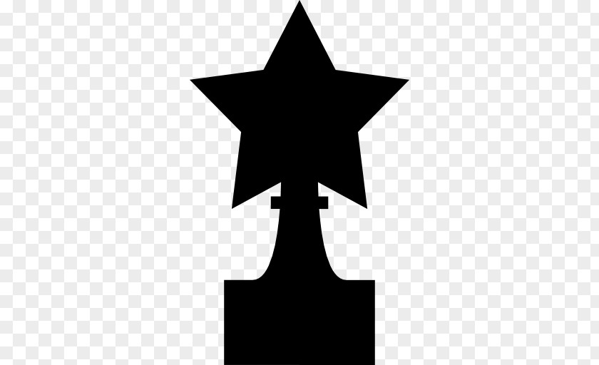 Star Trophy Shape Symbol Award Line PNG