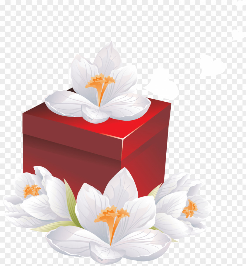 Boxes Gift Flower Box Digital Image PNG