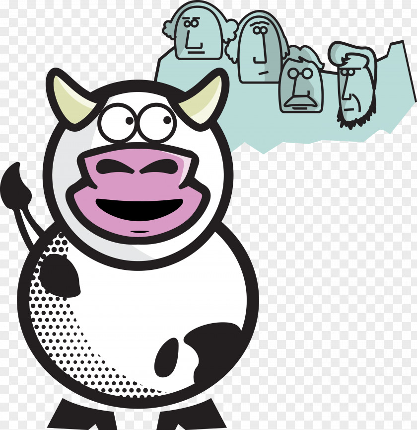 Mascot Cartoon Chocolate Milk Cattle Clip Art PNG