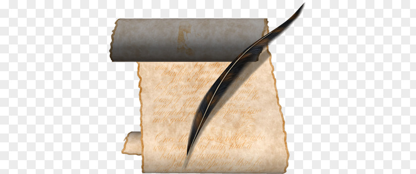 Parchment Paper Quill Letter PNG