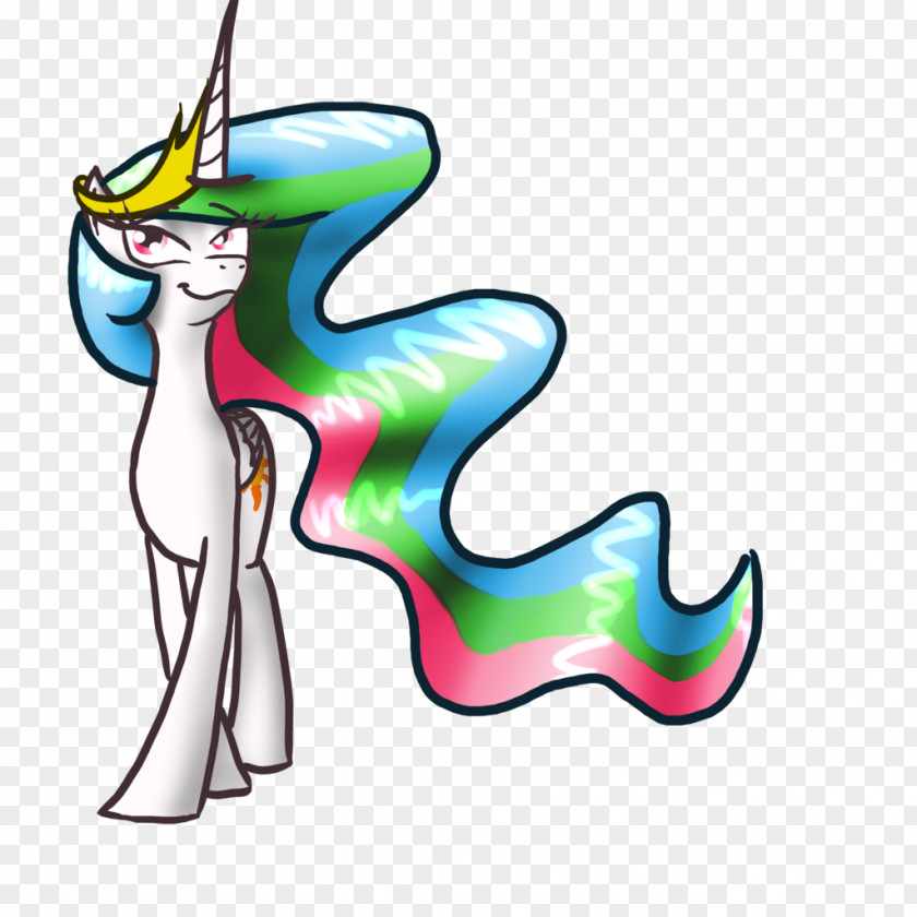 Princess Celestia Angry Clip Art Illustration Cartoon Line Organism PNG