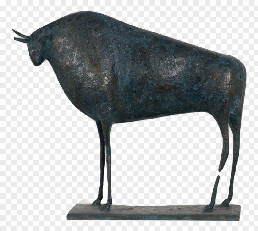 Taureau Bronze Sculpture Cattle PNG